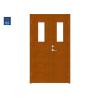 Buy cheap Emergency Exit Glass Fire Rated Double Leaf Wooden Door from wholesalers