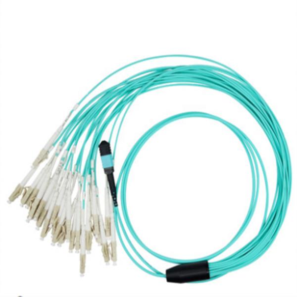 Buy cheap OM3 8core 40G Optic fiber fan-out Patch Leads MTP/MPO-LC Patch Cord from wholesalers