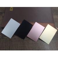 Buy cheap Engraved Metallic Print Aluminium Business Cards , Elegant Metal Visiting Card product
