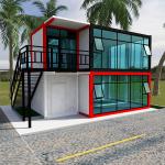 Detachable Small Trailer Homes Prefab Toilet Container House with and Customized