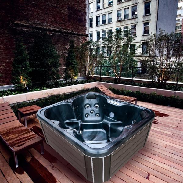 Buy cheap 4 Persons Acrylic Portable Hot Tubs Whirlpool Massage Bathtubs from wholesalers