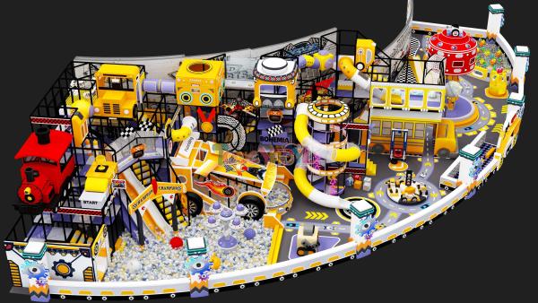 Buy cheap Cartoon Custom Indoor Playground Mechanical Truck Theme Indoor Childrens Park 560 Squares from wholesalers