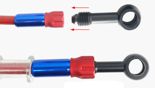1/8" Brake Hose Banjo Fitting Hose Adapter Fitting AN Male To AN Male / Female