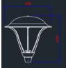 Buy cheap 50W Die-casting Aluminium LED Garden Light Fixtures Waterproof IP65 CCT4000K Courtyard Lights For Parks And Gardens from wholesalers