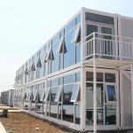 Office Living on Construction Site Flat Pack Container House with Customized