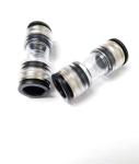 HDPE 14mm To 14mm Straight Air - Blowing Microduct Connectors Black Color