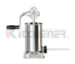 Stainless Steel Manual Sausage Stuffer Commercial Filler Meat Maker Machine 15