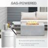 Buy cheap Grey Stone Propane Gas Stove Fire Pit Table for Outdoor Indoor Backyard Patio Garden from wholesalers