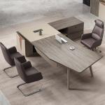 Solid Wood Executive Desk Stylish Modern Design for Comfortable Office Furniture