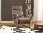 Super Soft Leather Leisure Chair Shakable Tilt Back High Density Sponge