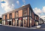 Aisc / En / Jis Standard Prefab Commercial Building Steel Shopping Center