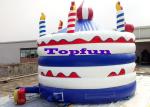 0.55mm PVC Tarpaulin Funny jumping castles / Adult Amusement Equipment