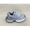 Buy cheap Women white silver sport shoes with thick soled and breathable mesh upper PU from wholesalers