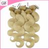 Buy cheap Newest Hair Style 613# Human Hair Free Brazilian Weave Bundles Body Wave Blonde Human Hair from wholesalers