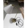 Buy cheap Antique White Pleated Brass Swing Arm Desk Lamp H400 For Hotels from wholesalers