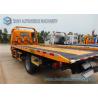 Buy cheap Sino HOWO Yellow 4 Ton Platform Right Hand Drive truck / Car Carrier Euro 4 Single Cab from wholesalers