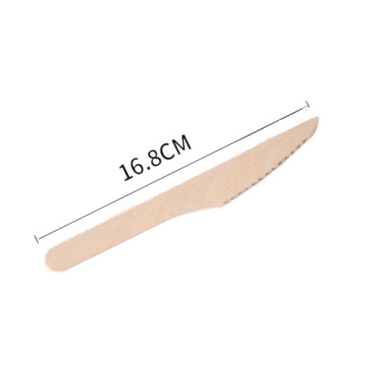 Buy cheap Custom 16cm Disposable Wooden Utensils Biodegradable Cutlery Knives from wholesalers