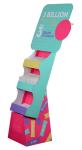 EB Flute POS Cardboard Shelf Displays Double Sides Coated