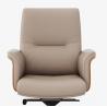 Buy cheap Mid Back Executive Office Chair Genuine Leather Adjustable Headrest Hot Sale Market Metal Swivel Chair from wholesalers