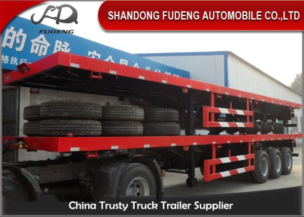 Buy cheap 40 Feet High Flatbed Container Trailer For Container / Cement Bags Transport from wholesalers