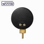 -0.1-0mpa 40mm Pump Pressure Gauge Brass Connection Bottom Black Iron Case