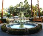 Garden stone fountain with pool, outdoor green marble fountain , decorative