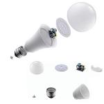 B22 E27 White Indoor LED Light Bulbs Ultralight 270 Degree Angle