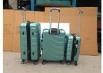 4 Wheel Carry On ABS Trolley Luggage , Lightweight 3 Pcs Luggage Travel Set Bag