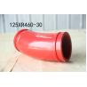 Buy cheap 125*R460-30 Red White Orange Color Double Wear-resistant Material End elbow for Pump Trucks from wholesalers