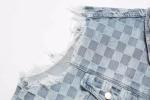Fall Plaid Denim Sleeveless Men′ S Cardigan Vest