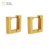 Buy cheap Stainless Steel 18k Gold Jewelry Geometric Heart Hexagon Triangle Hoop Earrings from wholesalers