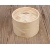 Buy cheap Chinese whole sale factory direct selling 18cm- 30cm deeper 2-layer kitchen round bamboo steamer with lid from wholesalers