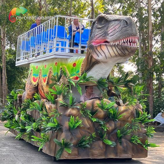 Animatronic T-Rex Float Animatronic Dinosaur Car For Theme Park Decoration