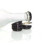 26mm Black Beer Glass Bottle Lids Tops Metal Crown Customized