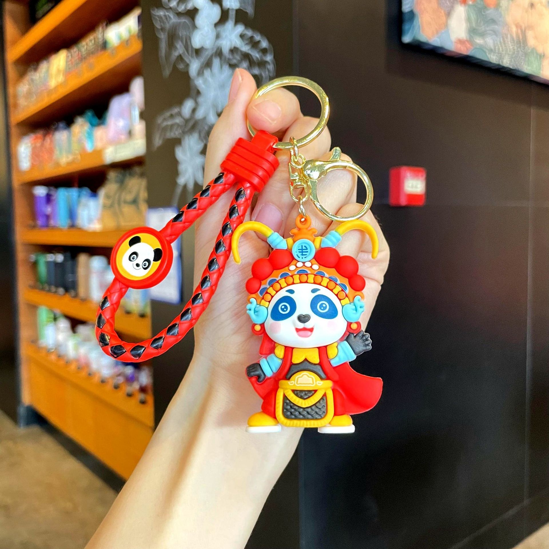 Soft Silicone Stainless Cartoon Animals Hanging Keychain Decoration Pendant Metal Key Ring Accessories