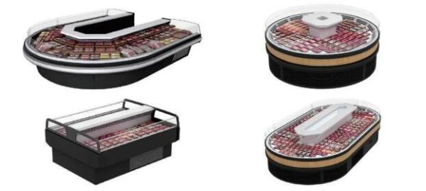 Buy cheap Air Cooled Meat Display Refrigerator Commercial Meat Display Cases from wholesalers