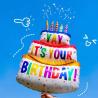 Buy cheap Cake Theme Aluminum Foil Balloons Kids Toys For Birthday Party Decoration from wholesalers