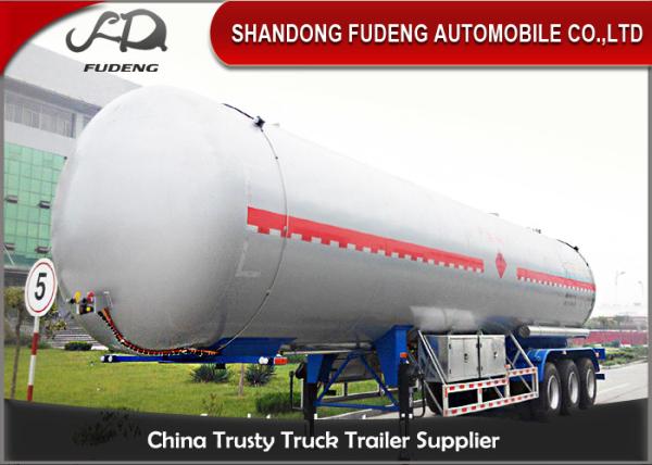 Buy cheap 56.7 CBM LPG Fuel Tanker Semi Trailer With ABS Brake System 2 / 3 / 4 Axles from wholesalers