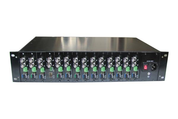 Buy cheap rack-mount chassis SDI Fiber converter,Mul channel SDI over fiber extender from wholesalers