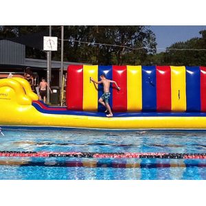 Customized 26 M Inflatable Obstacle Course Races Waterproof PVC Material