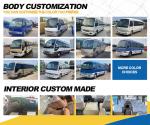 Africa Used Diesel Engine Coaster Mini Bus with 2694ml Displacement in Angola