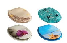 Buy cheap poly-resin toilet seat cover,RESIN toilet seat,tranparent toilet seat,sanitary ware ,soft close hinge,quick release from wholesalers
