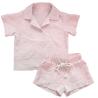 Buy cheap Customized Kids Button Down Top Drawstring Shorts Slim Fit 2 PCS Lounge Wear Summer Daily Dressing from wholesalers