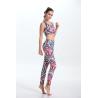 Buy cheap OEM women yoga pants polyester spandex fabric bodybuilding gymwear from wholesalers
