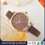 wholesale customization Pu watch alloy case quartz watch fashion watch Colorful