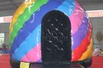 Colorful Inflatable Bounce House / Inflatable Disco Dome PVC Material Customized
