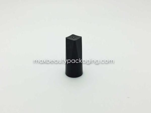 Buy cheap N1014 nail polish cap nail polish packaging plastic cap UV matte black cap uv coating color available flat brush from wholesalers
