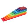 Buy cheap 11 Lot Burlywood Wooden Rainbow Stacker Toy Macaron Beech from wholesalers