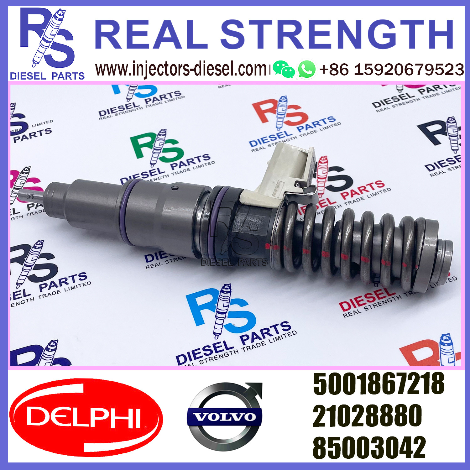 DELPHI 4pin 5001867218 Diesel pump Injector 5001867218 21028880 85003042 E3.18 for V-O-L-V RENAULT 11LTR EURO3 HI