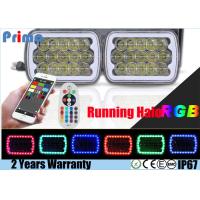 Buy cheap Replace Stock Headlight with Running RGB Halo H6054 LED Headlight, 5x7(7x6) product